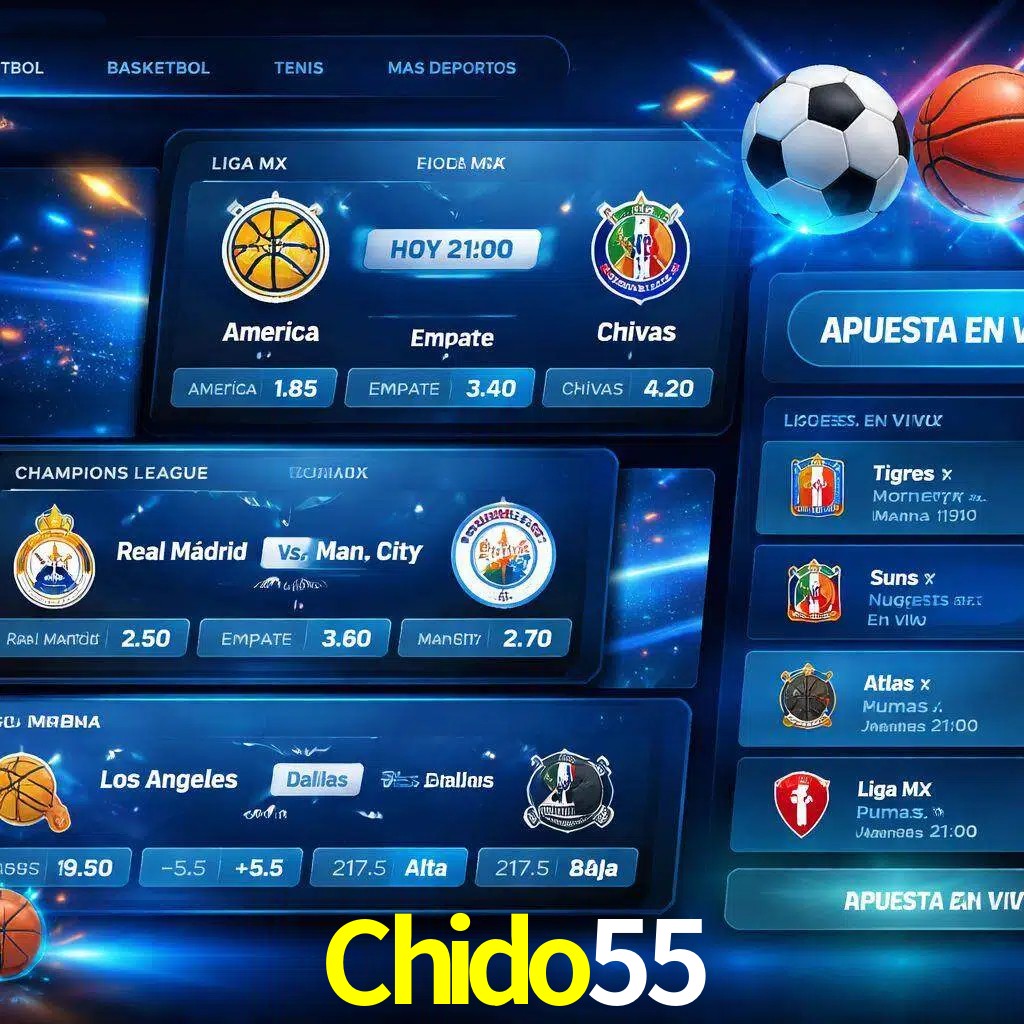 Mercados de apuestas deportivas Chido55 para jugadores en México
