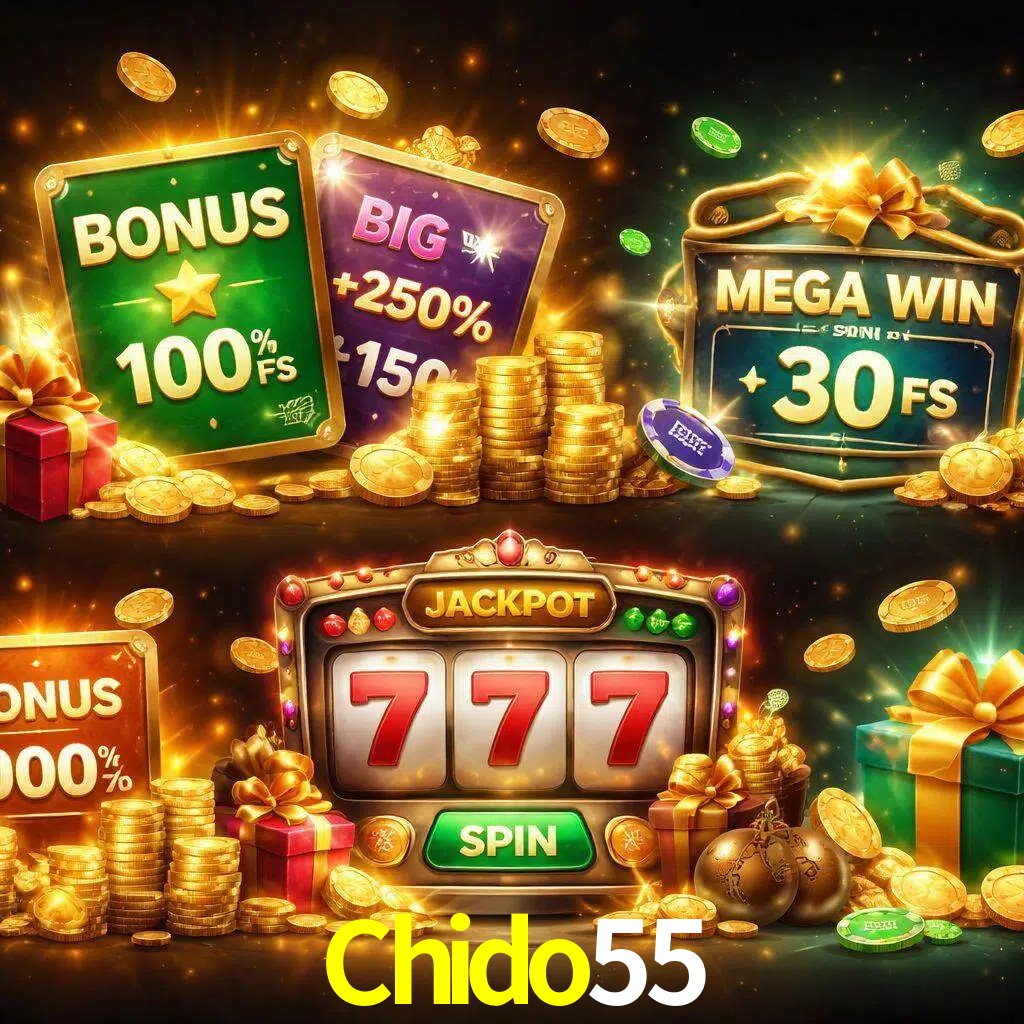 Tipos de bonos Chido55 incluyendo recompensas de bienvenida y promociones continuas