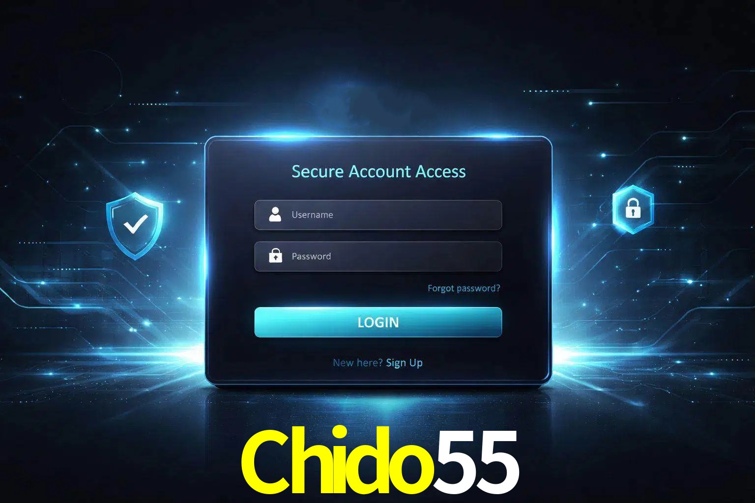 Pantalla de inicio de sesión de cuenta Chido55 para usuarios en México