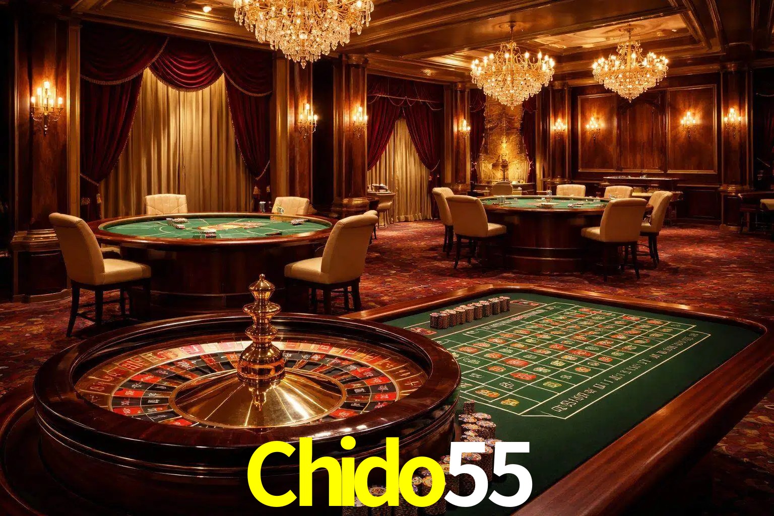 Una escena premium de mesa de casino en vivo con cartas, elementos de ruleta y un ambiente pulido de estudio de transmisión.